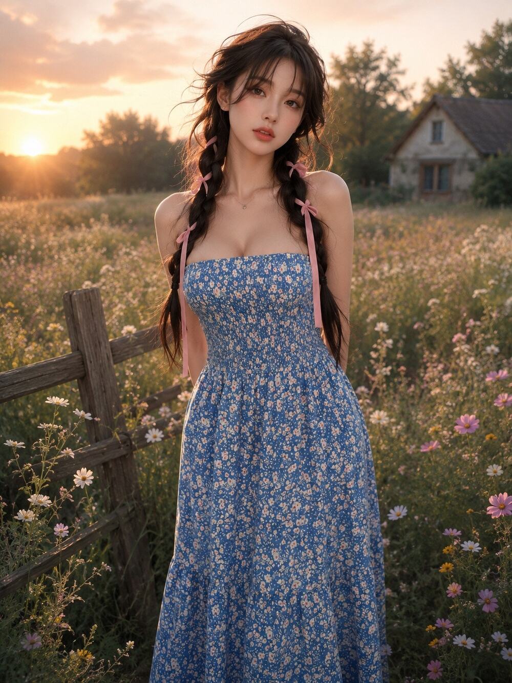 Of Wildflowers & Sunlight Strapless Smocked Maxi dress to Twirl Through Meadows